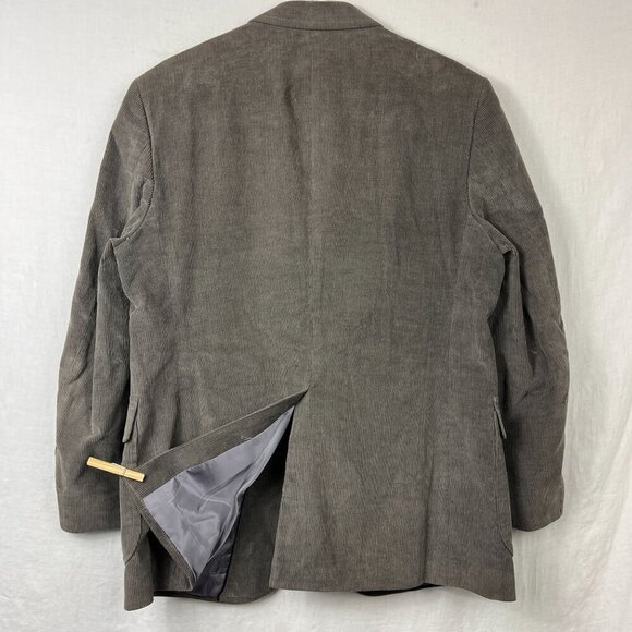 Vintage Wide Wale Corduroy Blazer Mens 44R Academia Teacher Preppy Professor - Picture 7 of 13